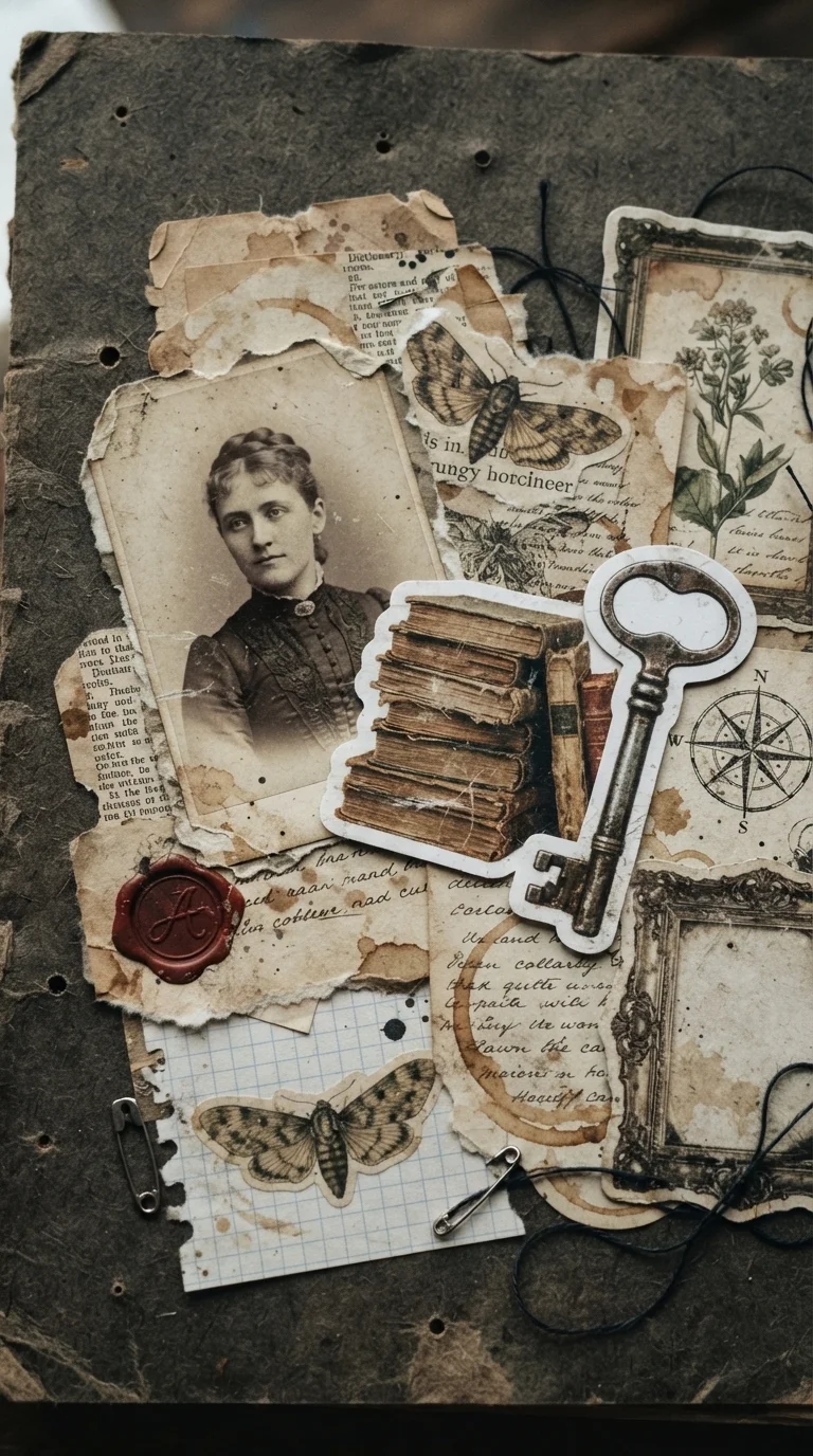 Grungy Grunge Scrapbook Stickers