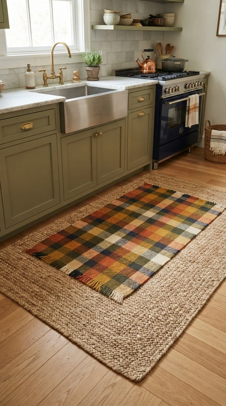 Layered Rugs for Added Warmth
