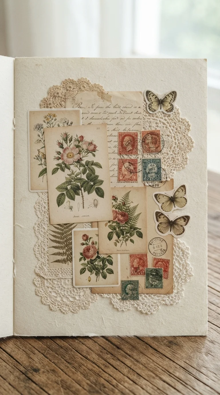 Victorian Ephemera Collage Stickers