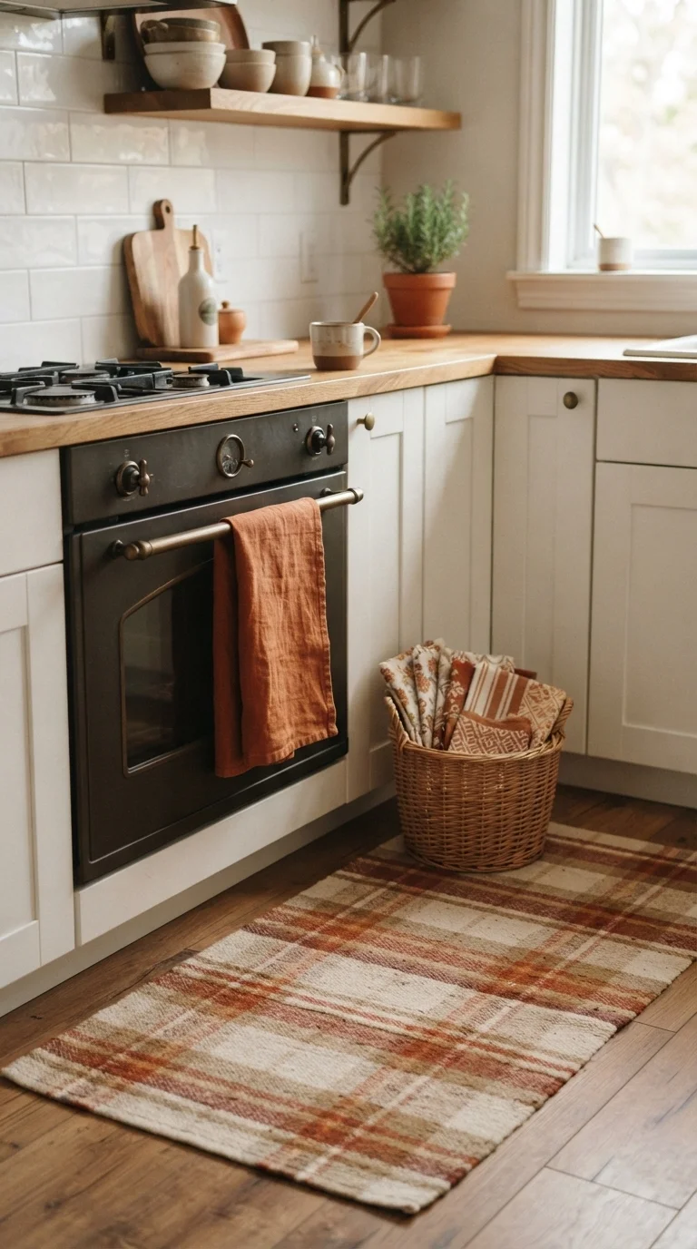 Warm Toned Linens and Textiles