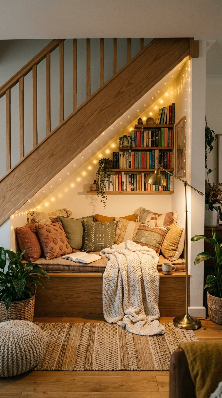 10 Under-Stairs Reading Nook Ideas
