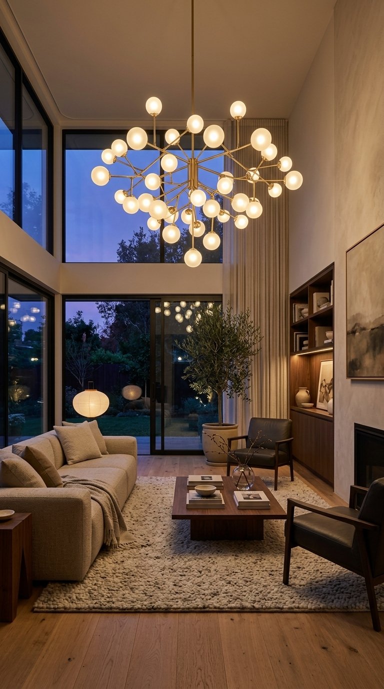 12 Statement Pendant Lighting Ideas for Living Rooms