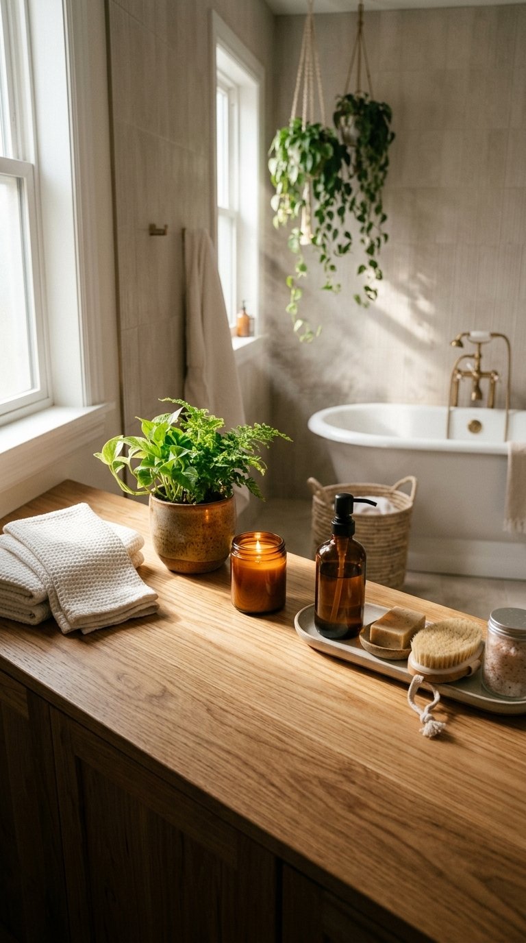 13 Cozy Bathroom Counter Styling Ideas
