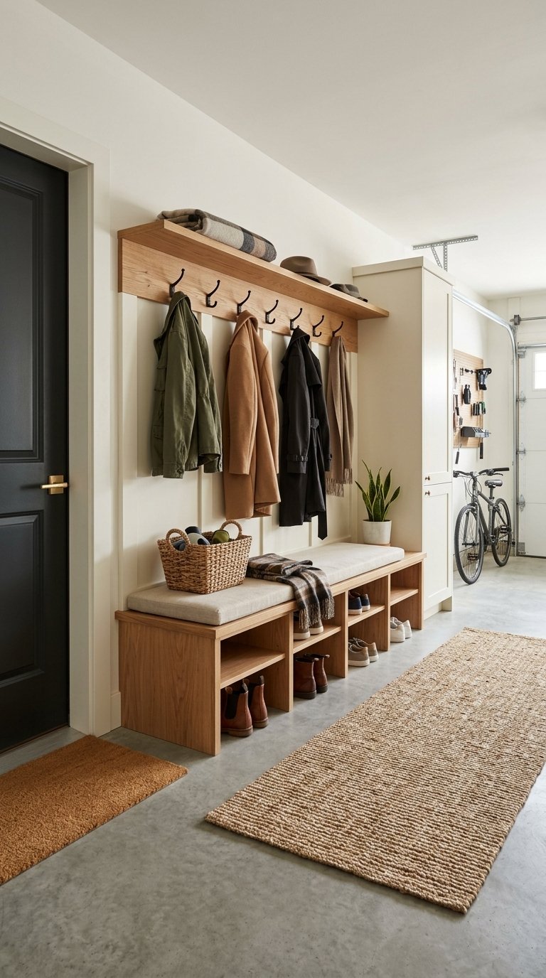 8 Garage Entry Organization Ideas for Shoes and Coats
