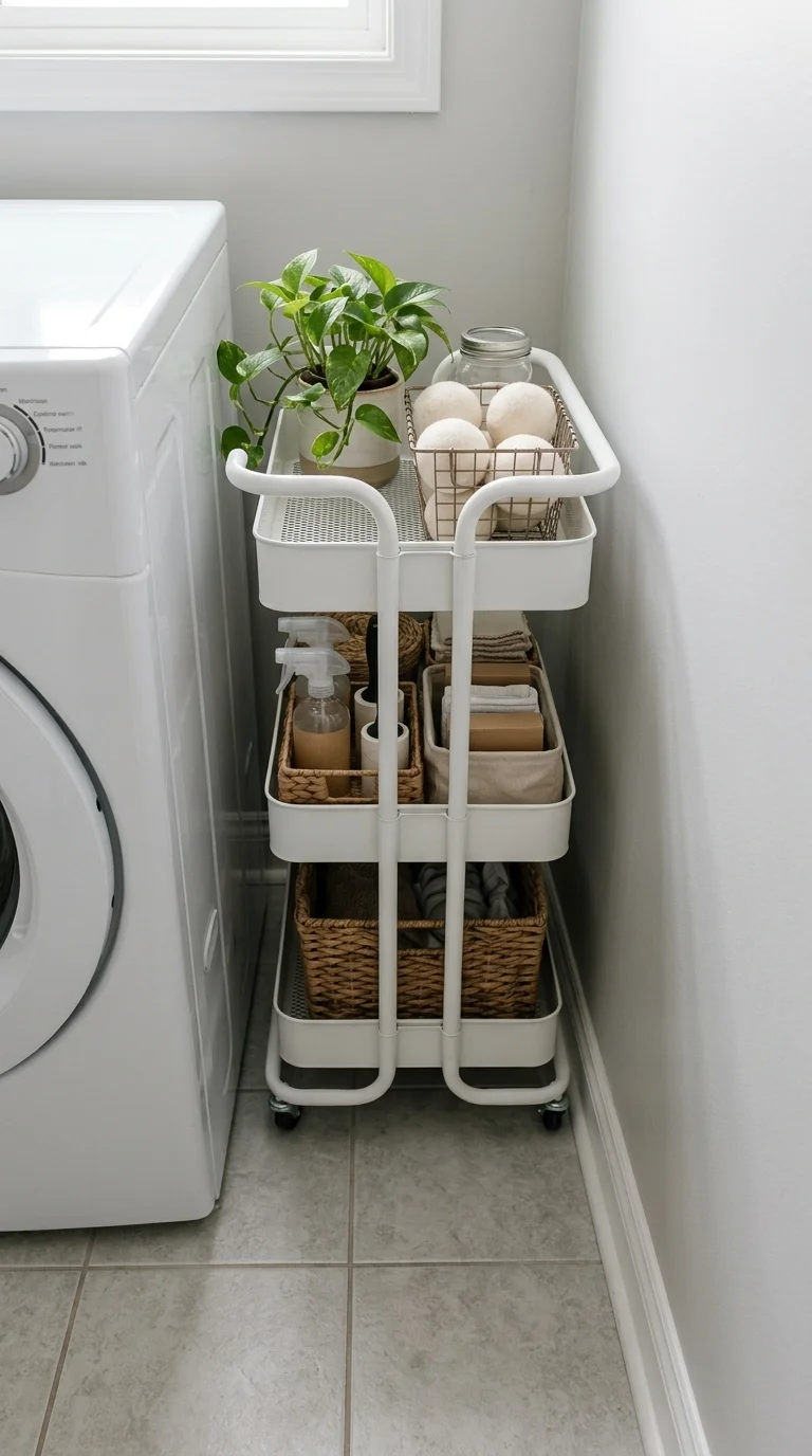 Add a Slim Rolling Utility Cart