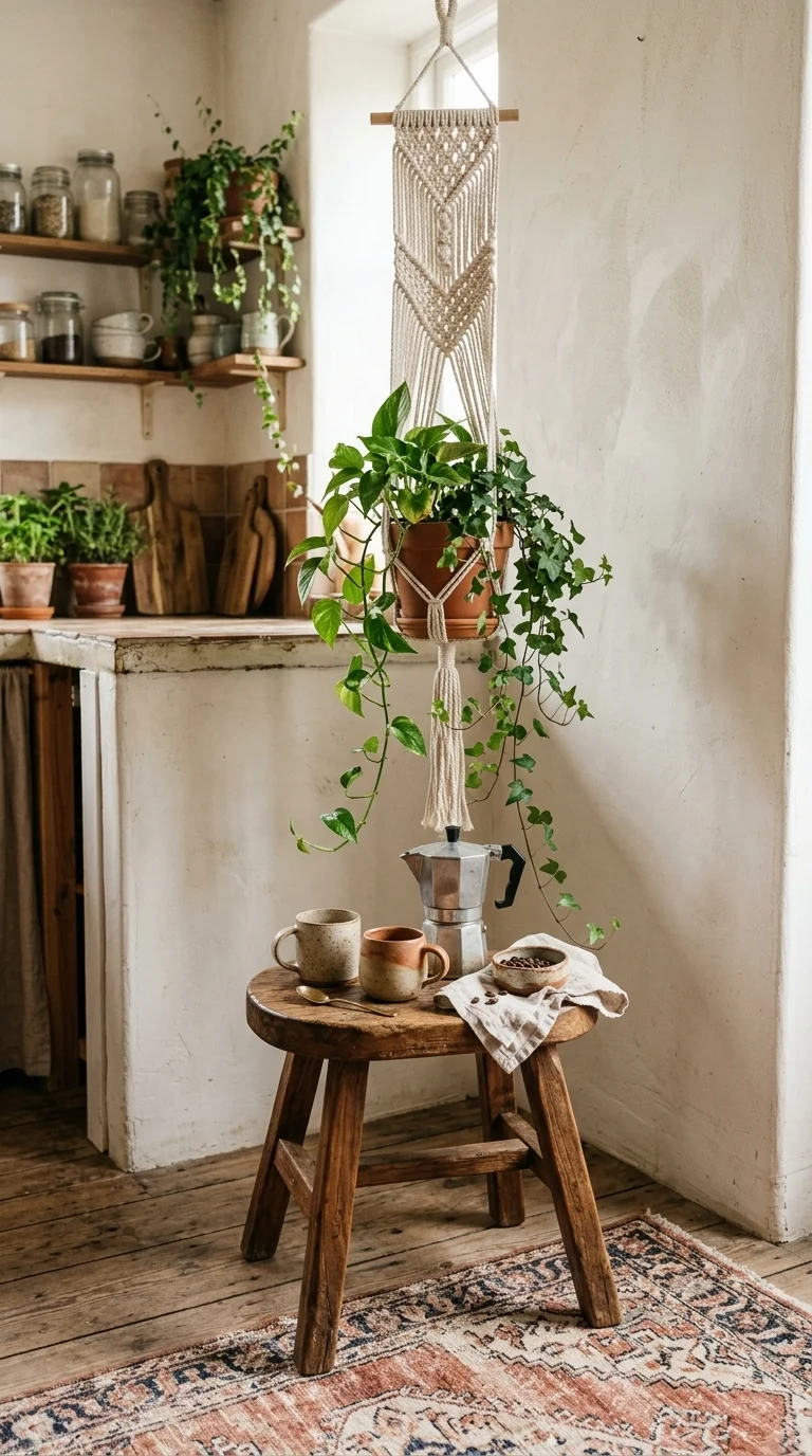 Boho Chic Coffee Sanctuary