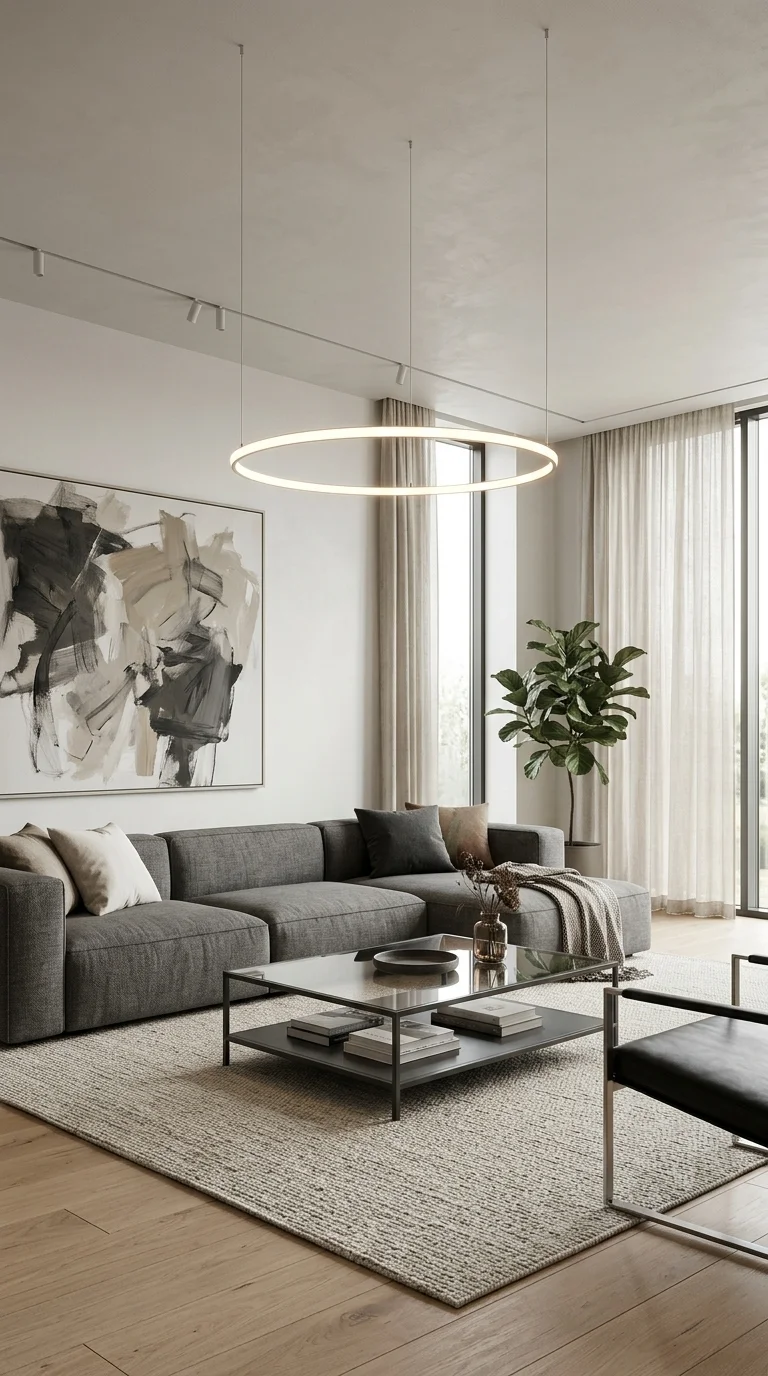 Contemporary LED Ring Fixture