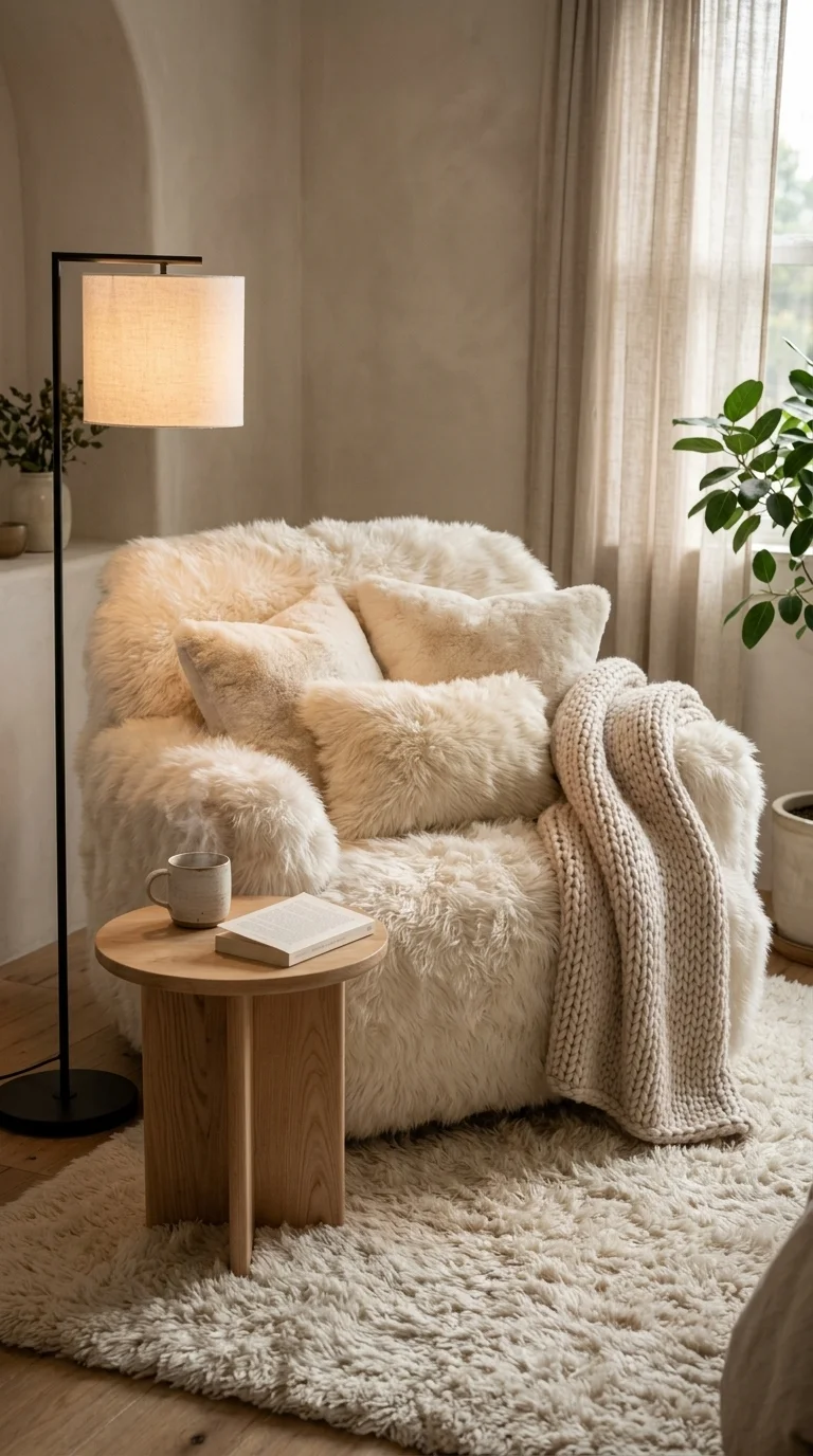 Cozy Faux Fur Cloud Corner