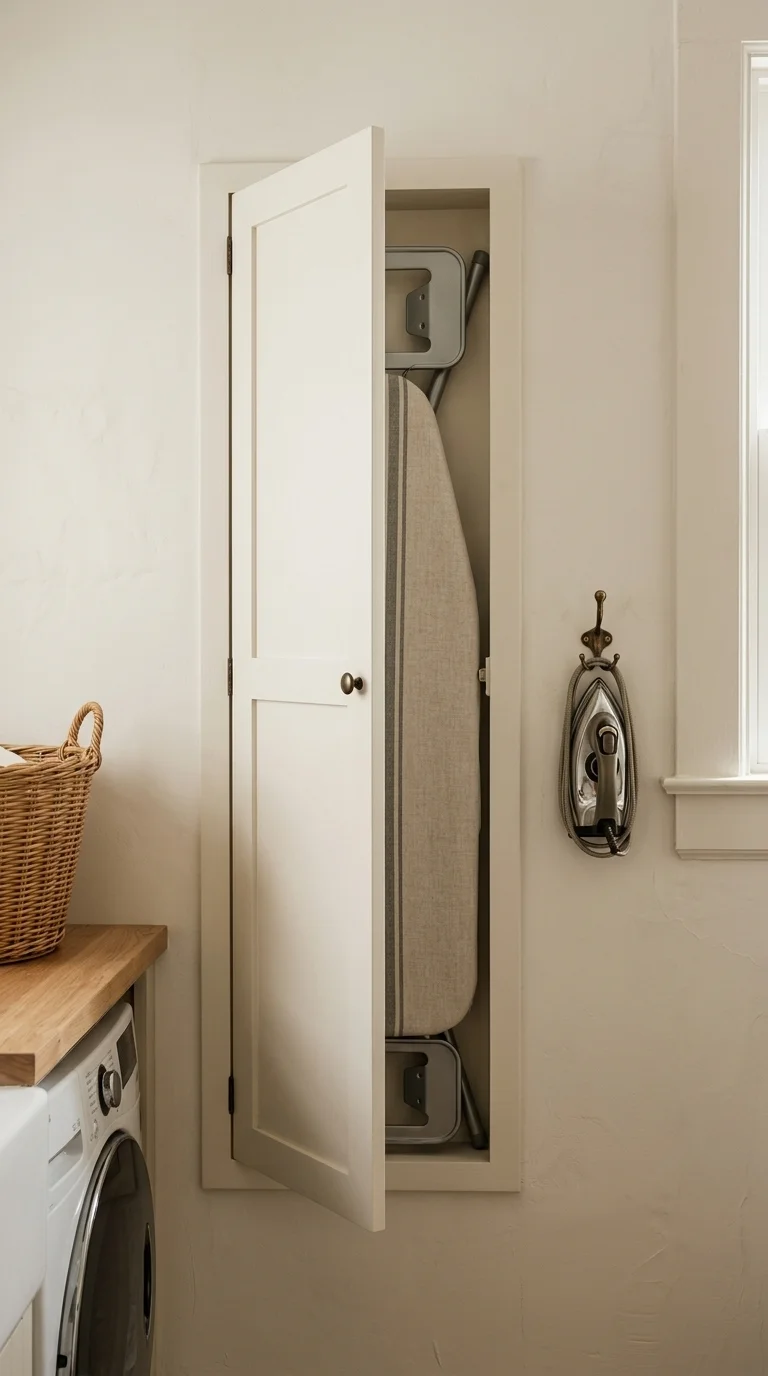 Create a Hidden Ironing Board Nook