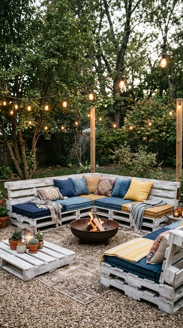 Creative Repurposed Pallet Seating