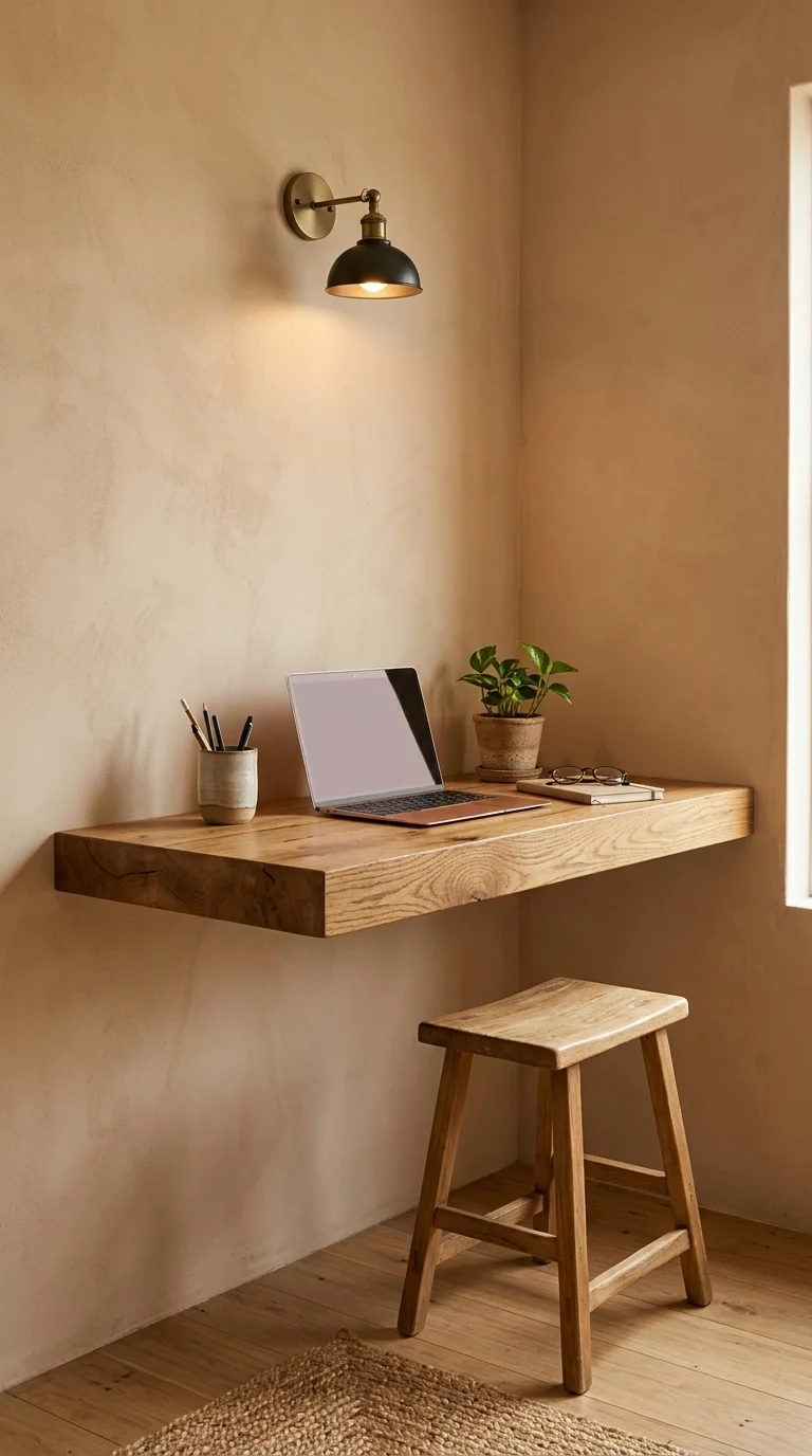 DIY Floating Shelf Desk
