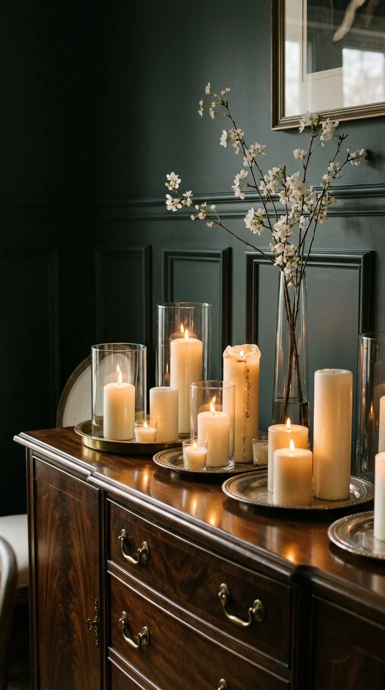 Elegant Candle Display