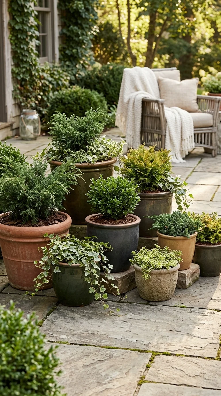 Evergreen Container Gardens for Patios