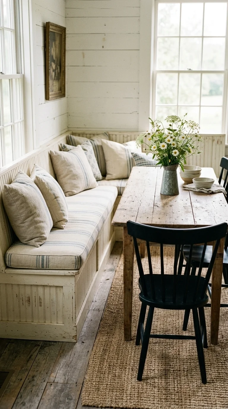 Farmhouse Style Banquette