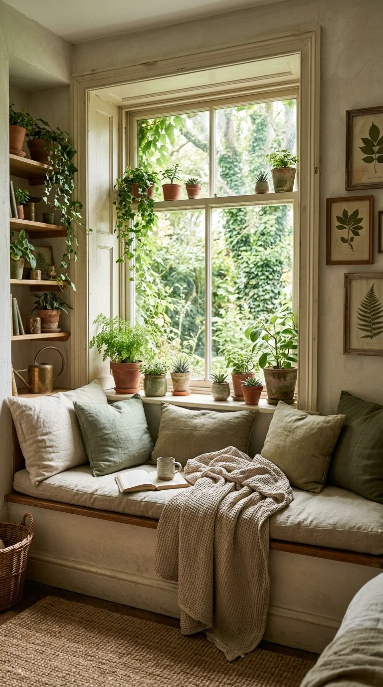 Garden View Oasis with Botanical Accents