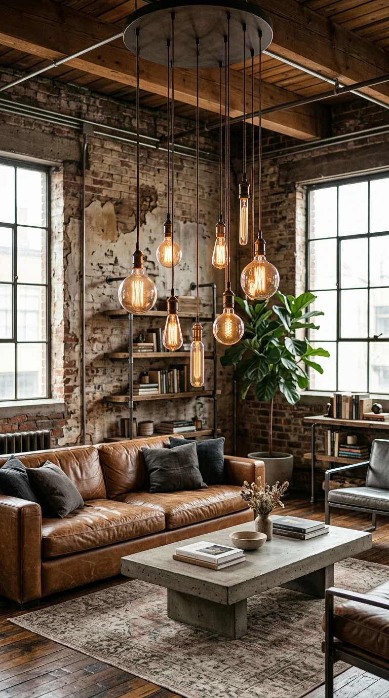 Industrial Edison Bulb Cluster