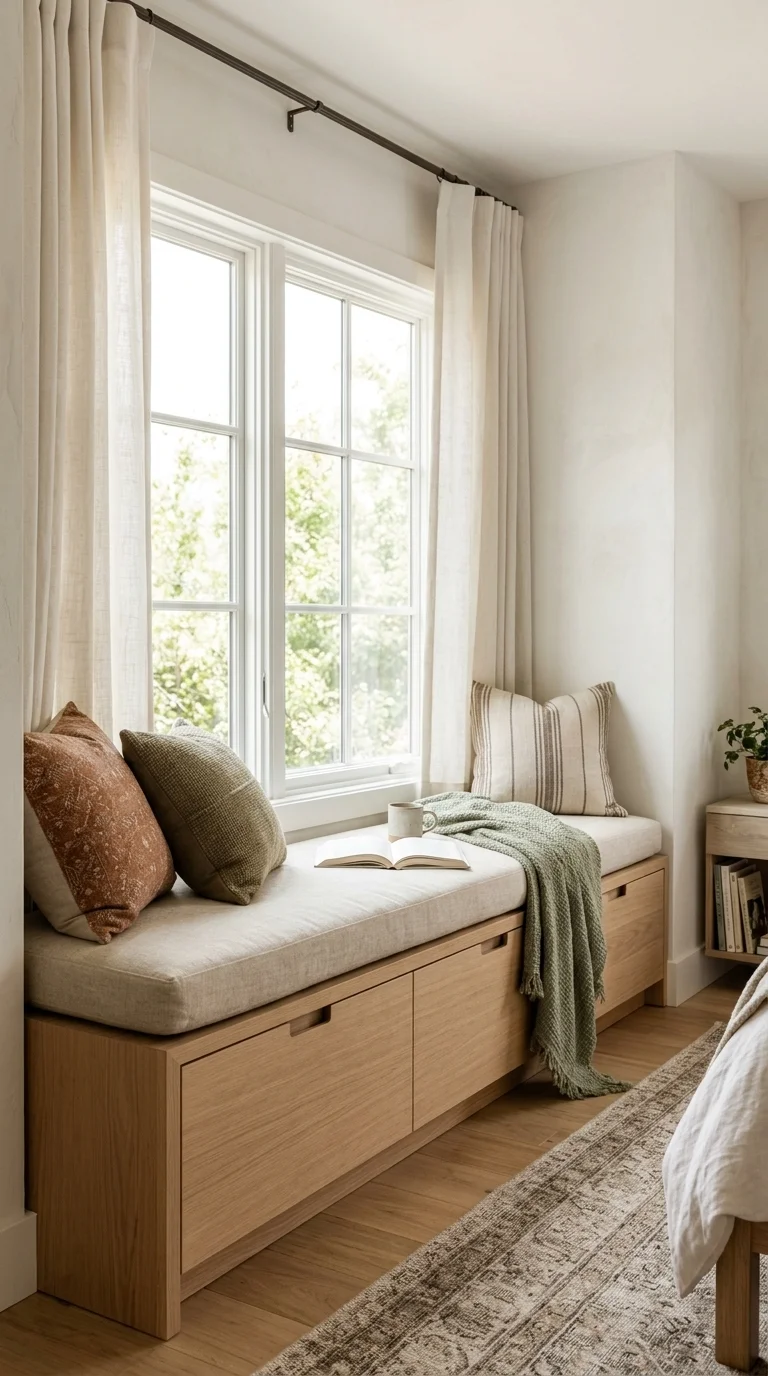 Integrated Storage Bench for Maximized Space
