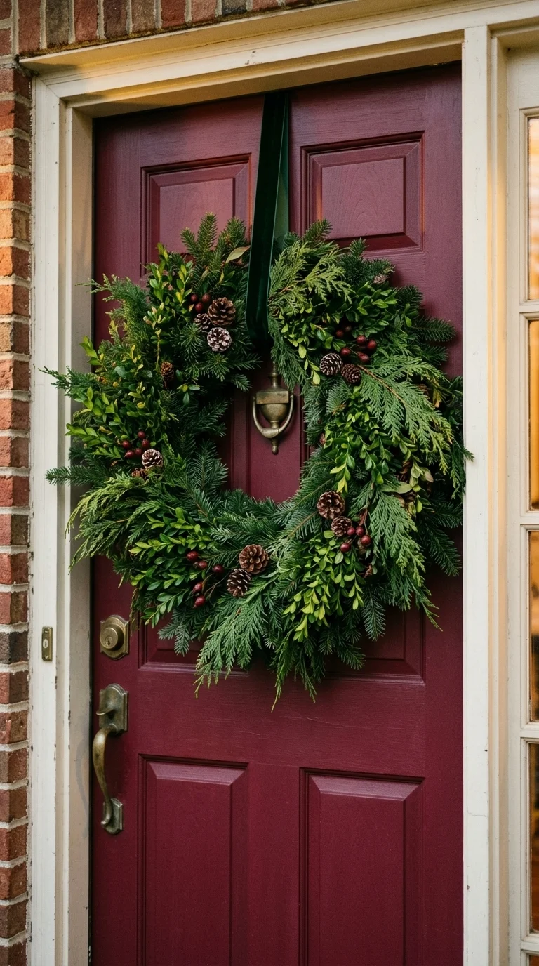 Lush Mixed Greens Wreath