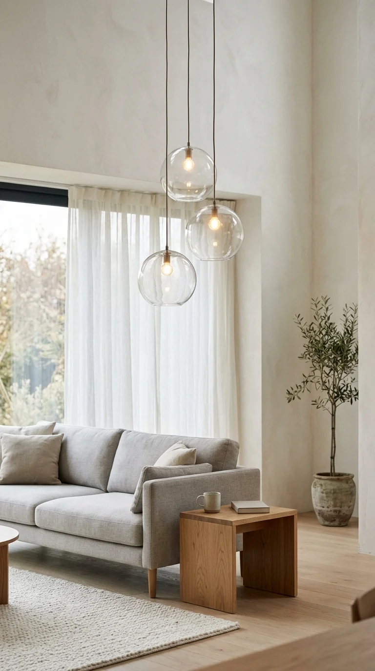 Minimalist Glass Sphere Trio