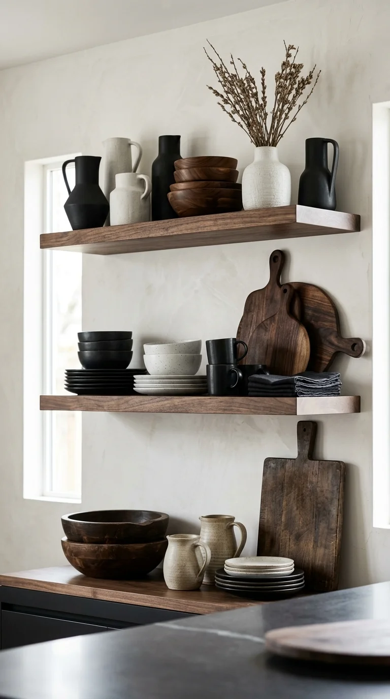 Monochrome with Wood Accents
