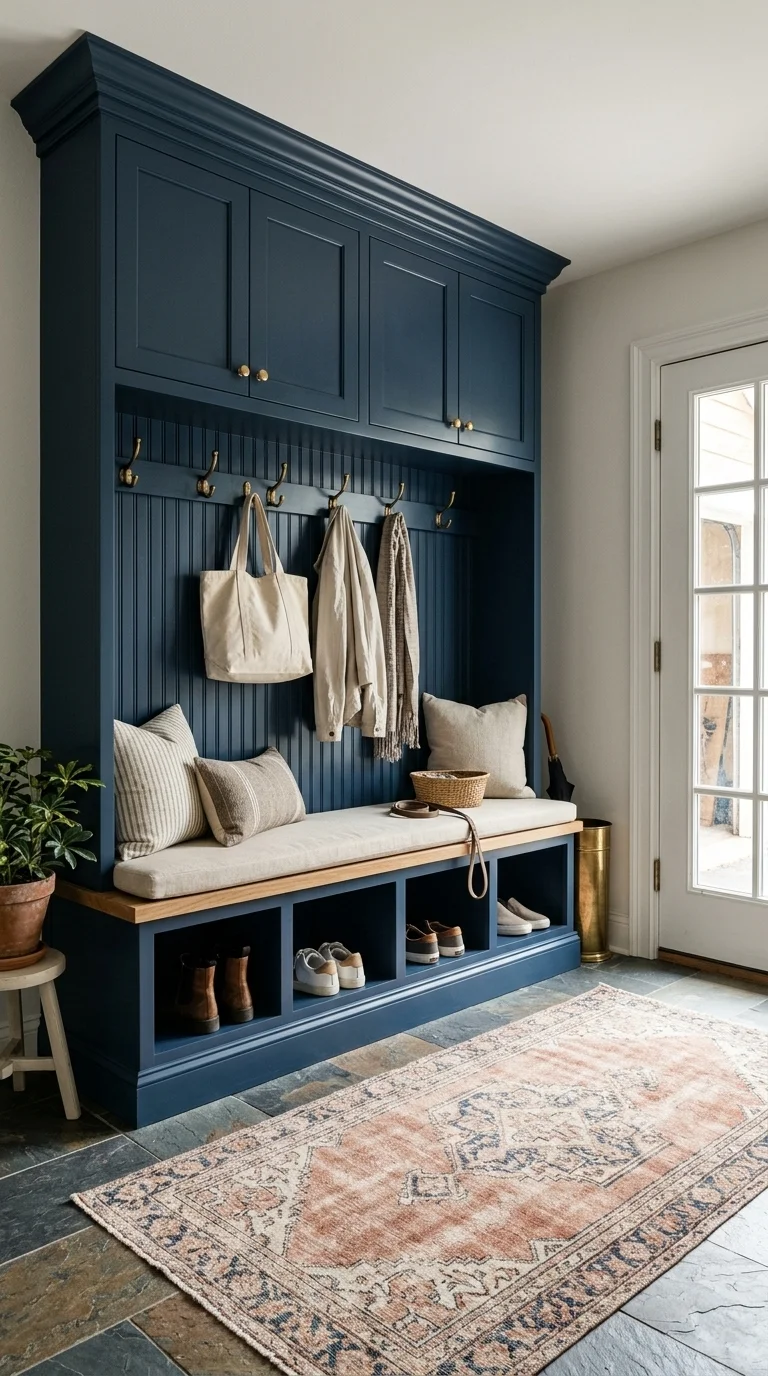 Mudroom-Style Cabinetry Unit