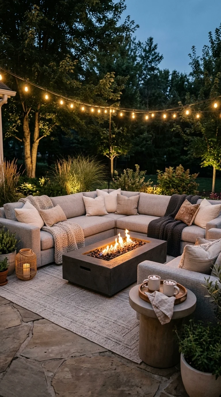 Plush Outdoor Sectional for Gathering
