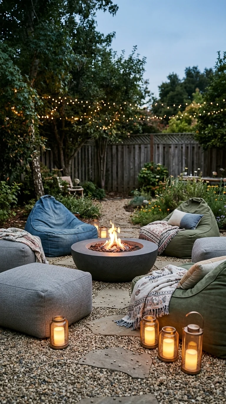 Relaxed Cozy Bean Bags and Ottomans