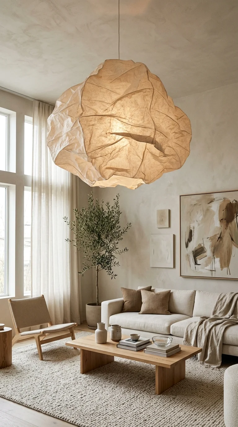 Sculptural Paper Lantern Statement