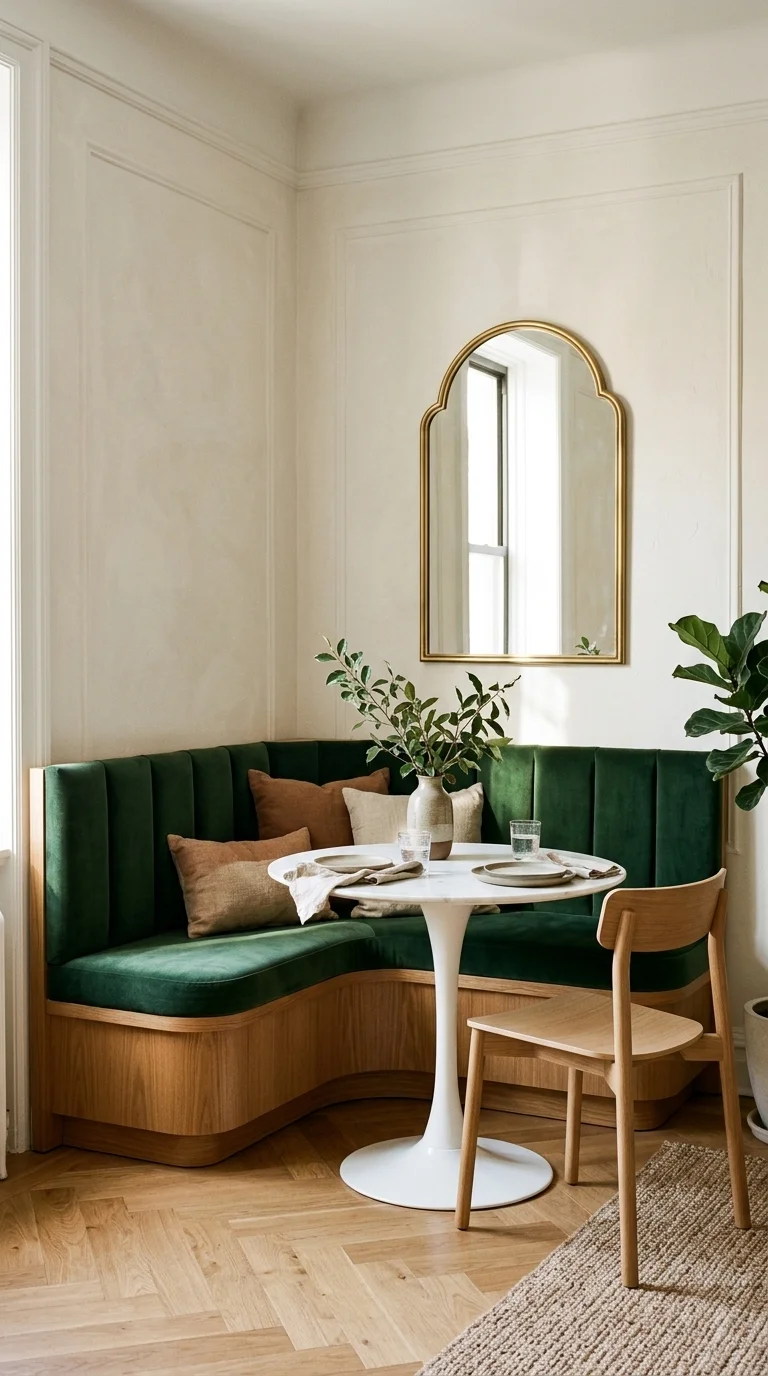 Small Space Round Table Banquette