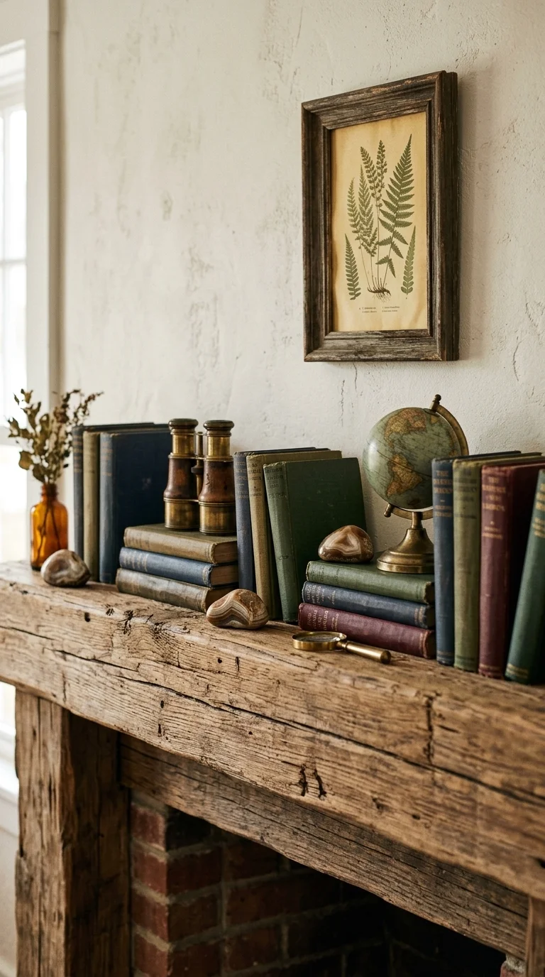 Stacked Books and Collected Curiosities