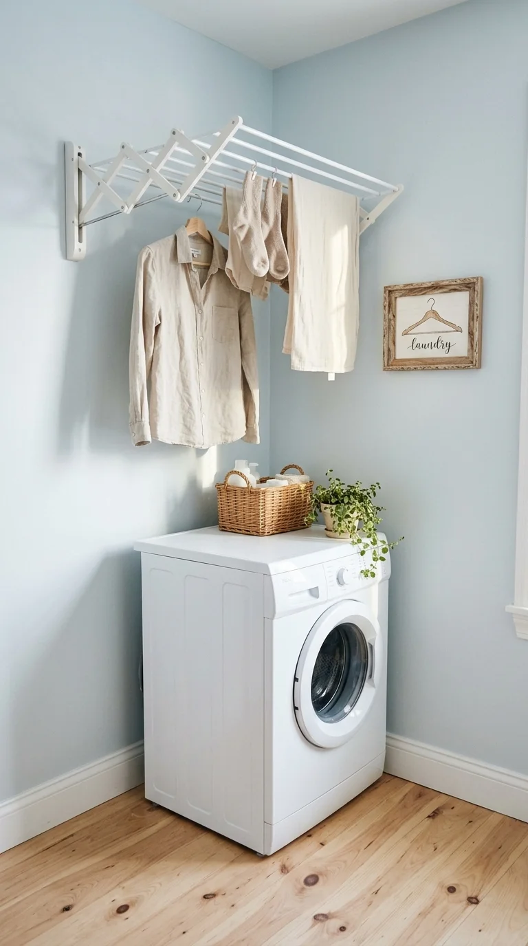 Utilize Wall-Mounted Drying Racks