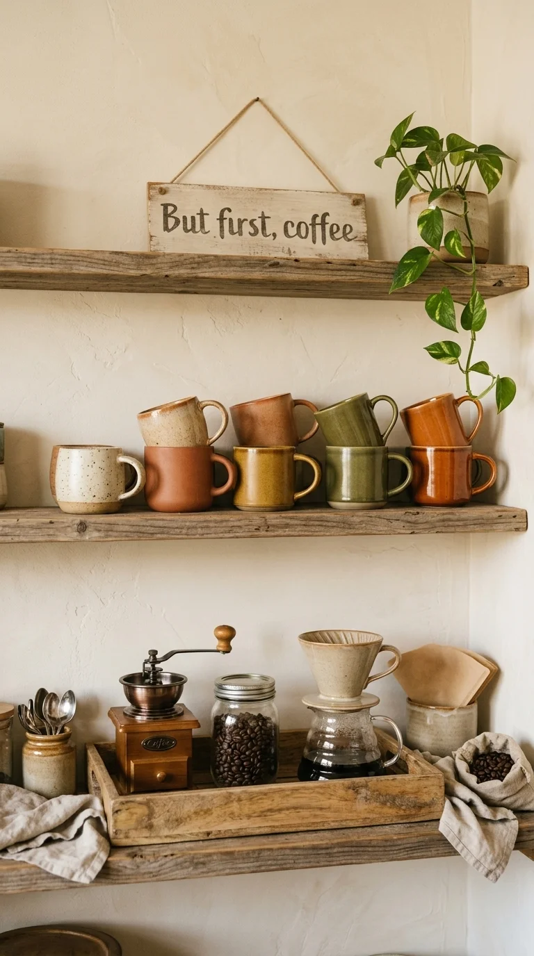 Warm and Inviting Coffee Nook