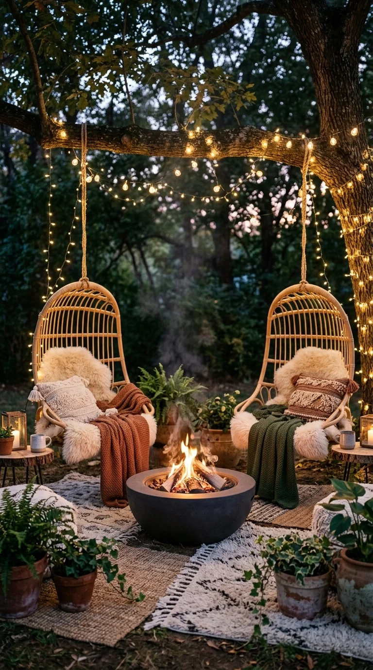Whimsical Swinging Egg Chairs
